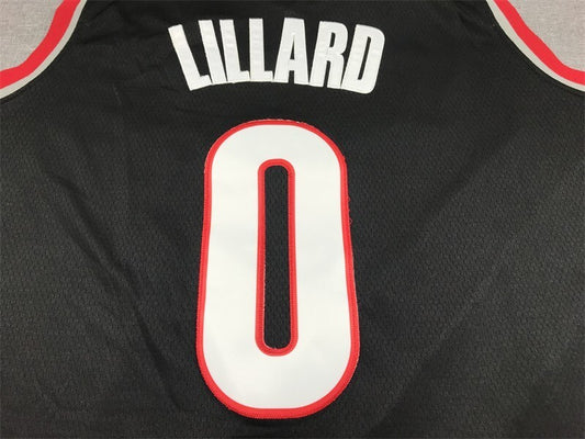 Portland Trail Blazers #0 Damian Lillard 23 Trail Blazers 0 Black Style 3
