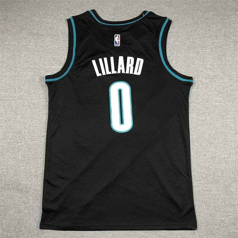 Portland Trail Blazers #0 Damian Lillard 23 Trail Blazers 0 City Edition Style 1