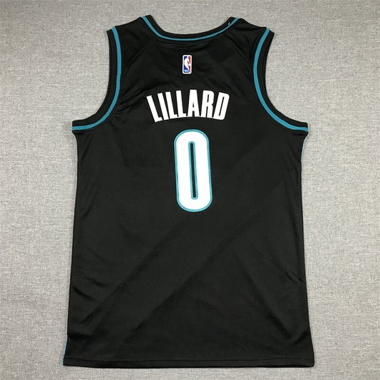 Portland Trail Blazers #0 Damian Lillard 23 Trail Blazers 0 City Edition Style 1