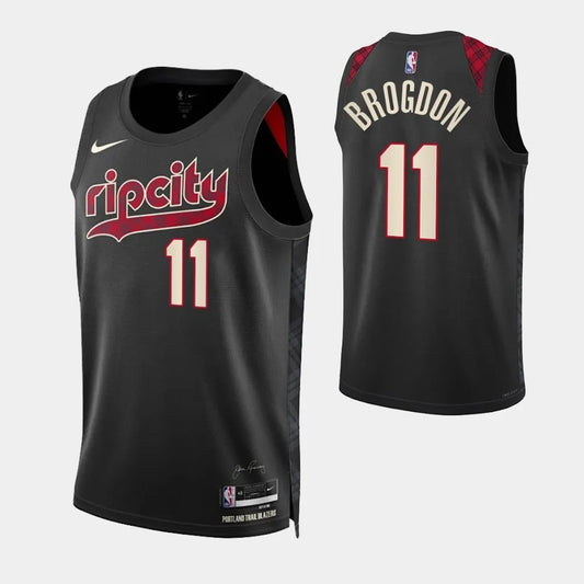 Portland Trail Blazers #11 Malcolm Brogdon 2023-24 City Edition Swingman Jersey