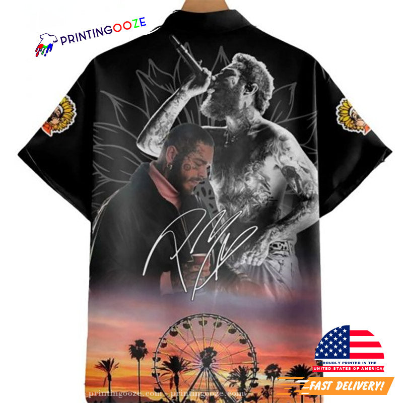 Post Malone Rapper Signature Hawaiian Shirt