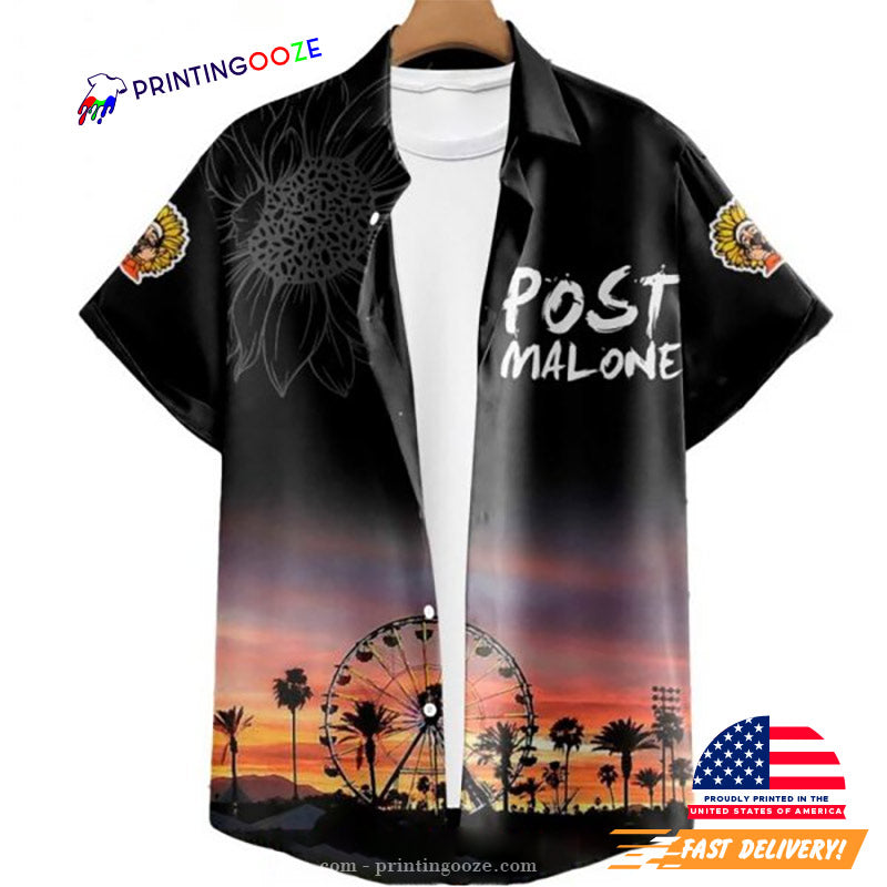 Post Malone Rapper Signature Hawaiian Shirt