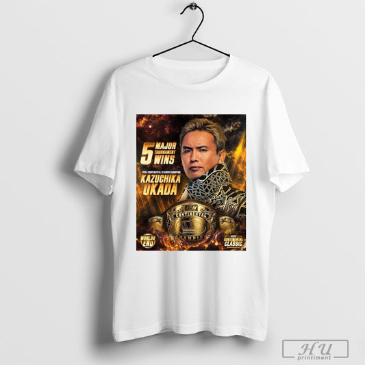 Poster 5 Major Tournament Wins 2024 Continental Classic Champion Kazuchika Okada Aew Worlds End T