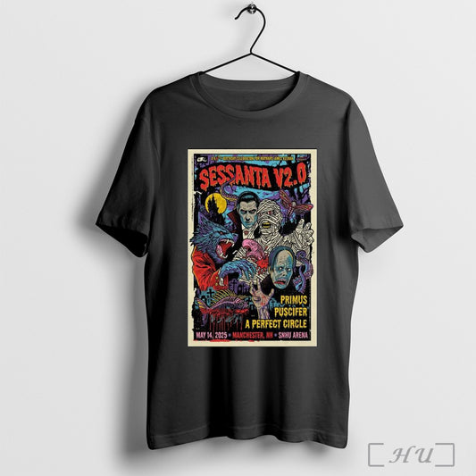 Poster Sessanta V2 0 Snhu Arena Manchester Nh May 14 2025 Tour T Shirt