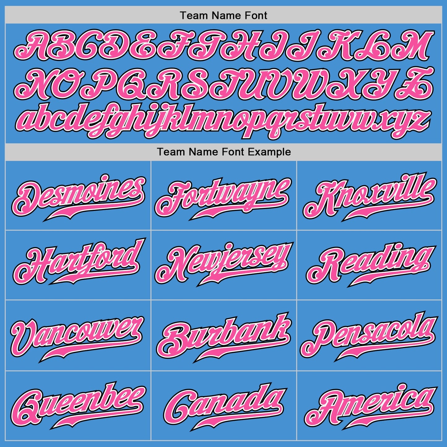 Custom Powder Blue Black Pinstripe Pink-White Authentic Baseball Jersey