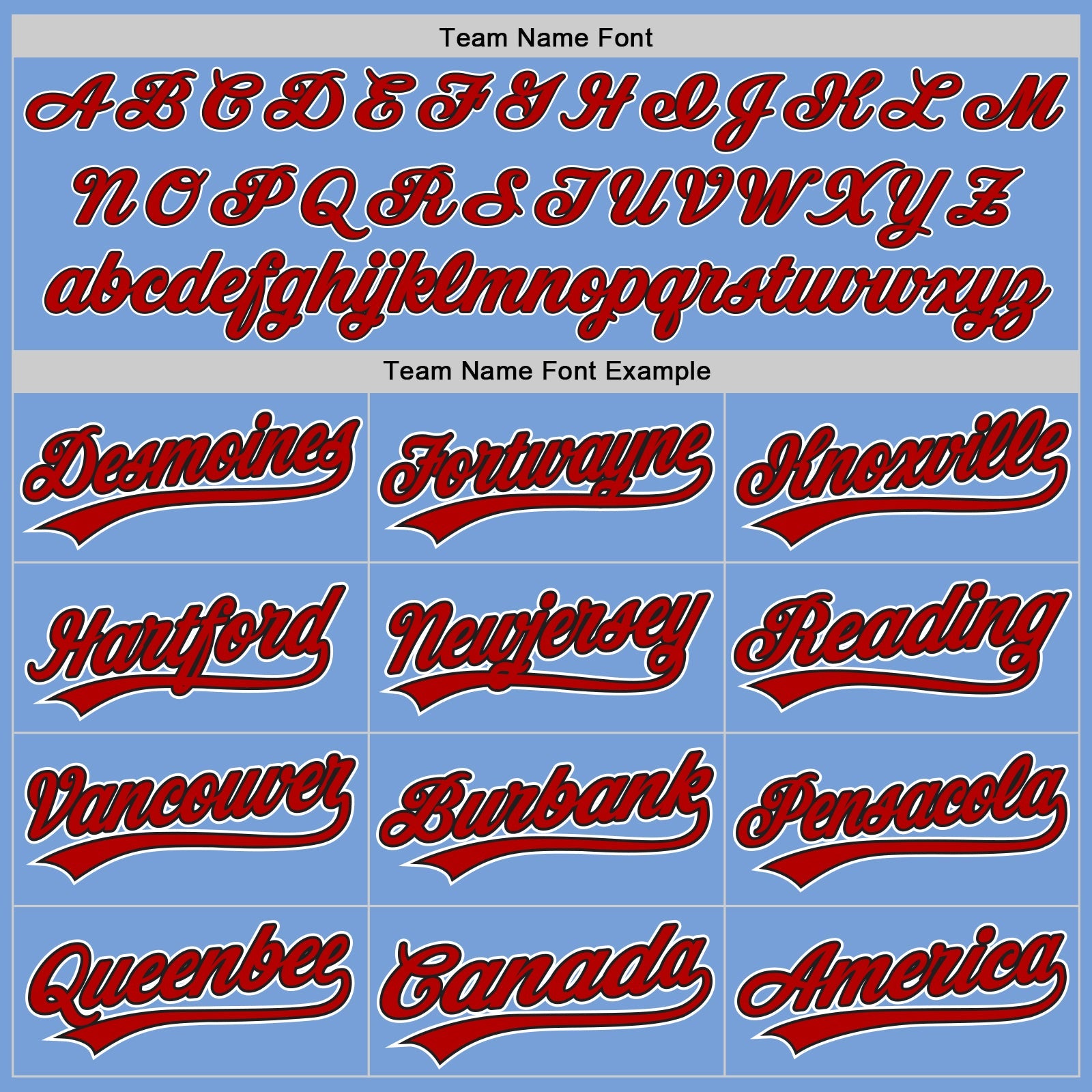Custom Powder Blue Red Pinstripe Red-Black Authentic Baseball Jersey