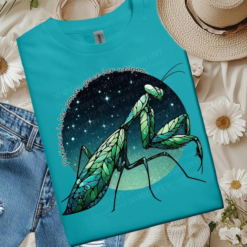 Power Praying Mantis DTF Transfers - THIS IS NOT A SHIRT Hoodie, Sweatshirt | InkThreadWorks.com