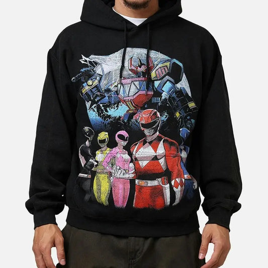 Power Rangers Morphin Group Hoodie Trending Movie T shirt Vintage 90s T-shirt gift for Movie fans gift for him gift for her unisex T-shirt Urbanwear Shirt Fabric Menswear