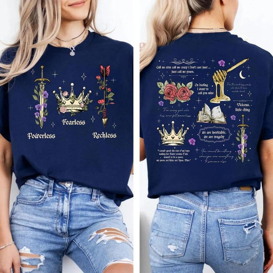 Powerless Bookish Shirt For Fan, Fearless Fan Shirt, Kai Azer I Love You Tshirt, Gift For Bookworms, Shirt Unisex Sweater...