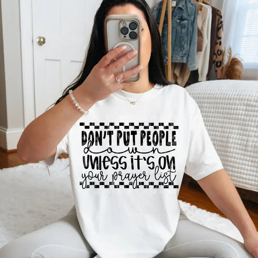 Prayer List DTF Transfers - THIS IS NOT A SHIRT Hoodie, Sweatshirt | InkThreadWorks.com
