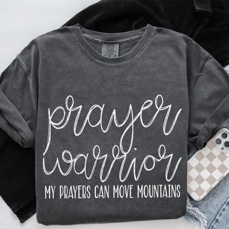 Prayer Warrior DTF Transfers - THIS IS NOT A SHIRT Hoodie, Sweatshirt | InkThreadWorks.com