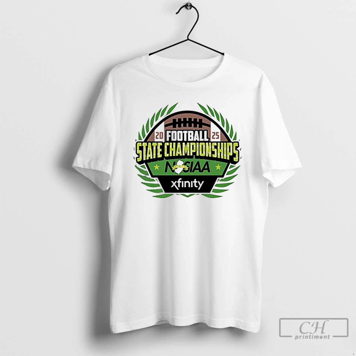 Premium 2025 Football State Championships Njsiaa Xfinity T-Shirts, Hoodie, Sweatshirt | InkThreadWorks.com