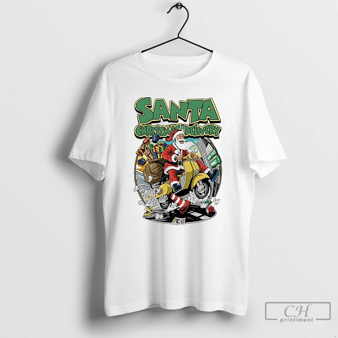 Premium 2025 Santa Christmas Delivery T-Shirts, Hoodie, Sweatshirt | InkThreadWorks.com