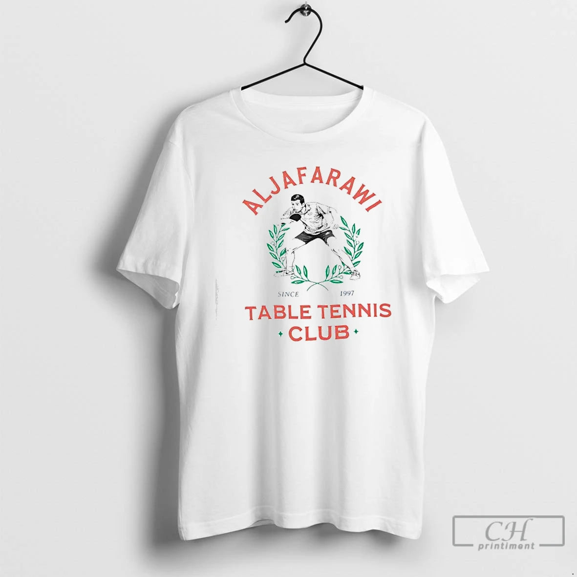 Premium Aljafarawi Table Tennis Club Since 1997 Graphic T-Shirts, Hoodie, Sweatshirt | InkThreadWorks.com