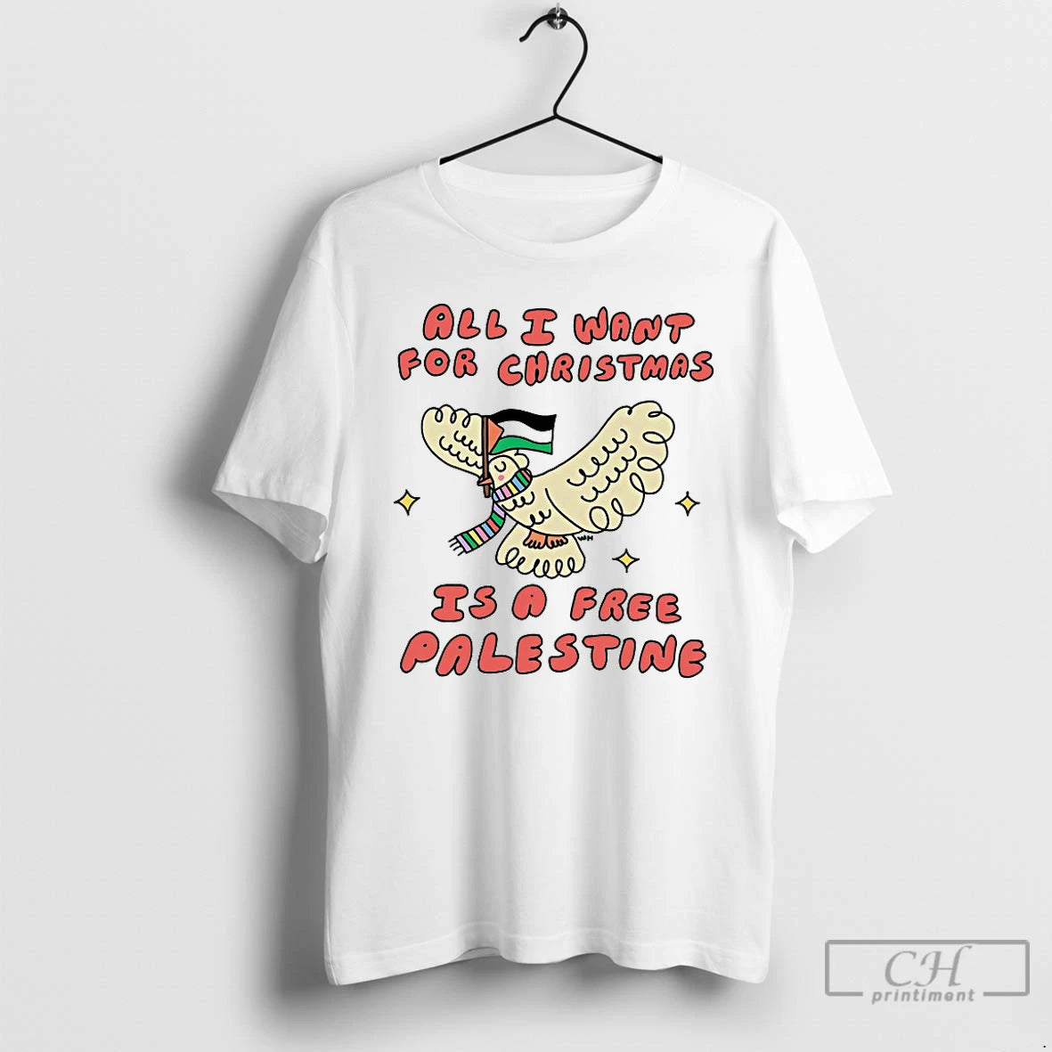 Premium All I Want For Christmas Is A Free Palestine T-Shirts, Hoodie, Sweatshirt | InkThreadWorks.com