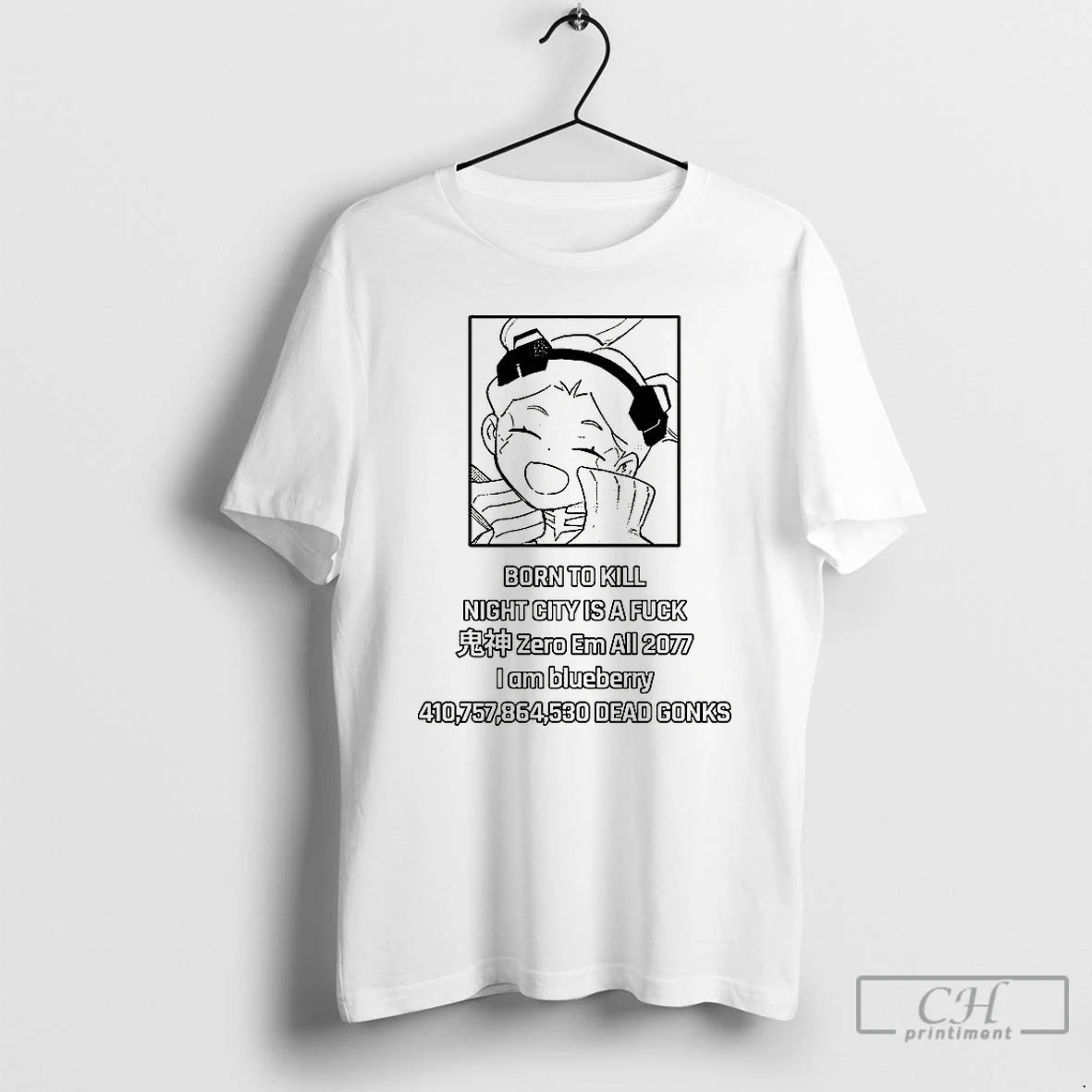 Premium Anime Born To Kill Night City Is A Fuck Zero Em All 2077 T-Shirts, Hoodie, Sweatshirt | InkThreadWorks.com