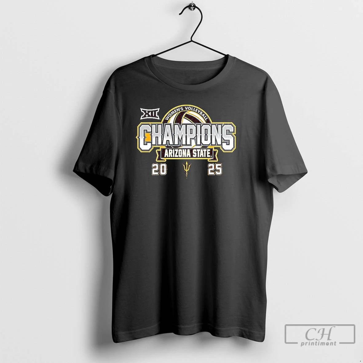 Premium Arizona State Sun Devils Womens Volleyball 2025 Big 12 Regular Season Champions T Shirts Hoodie, Sweatshirt