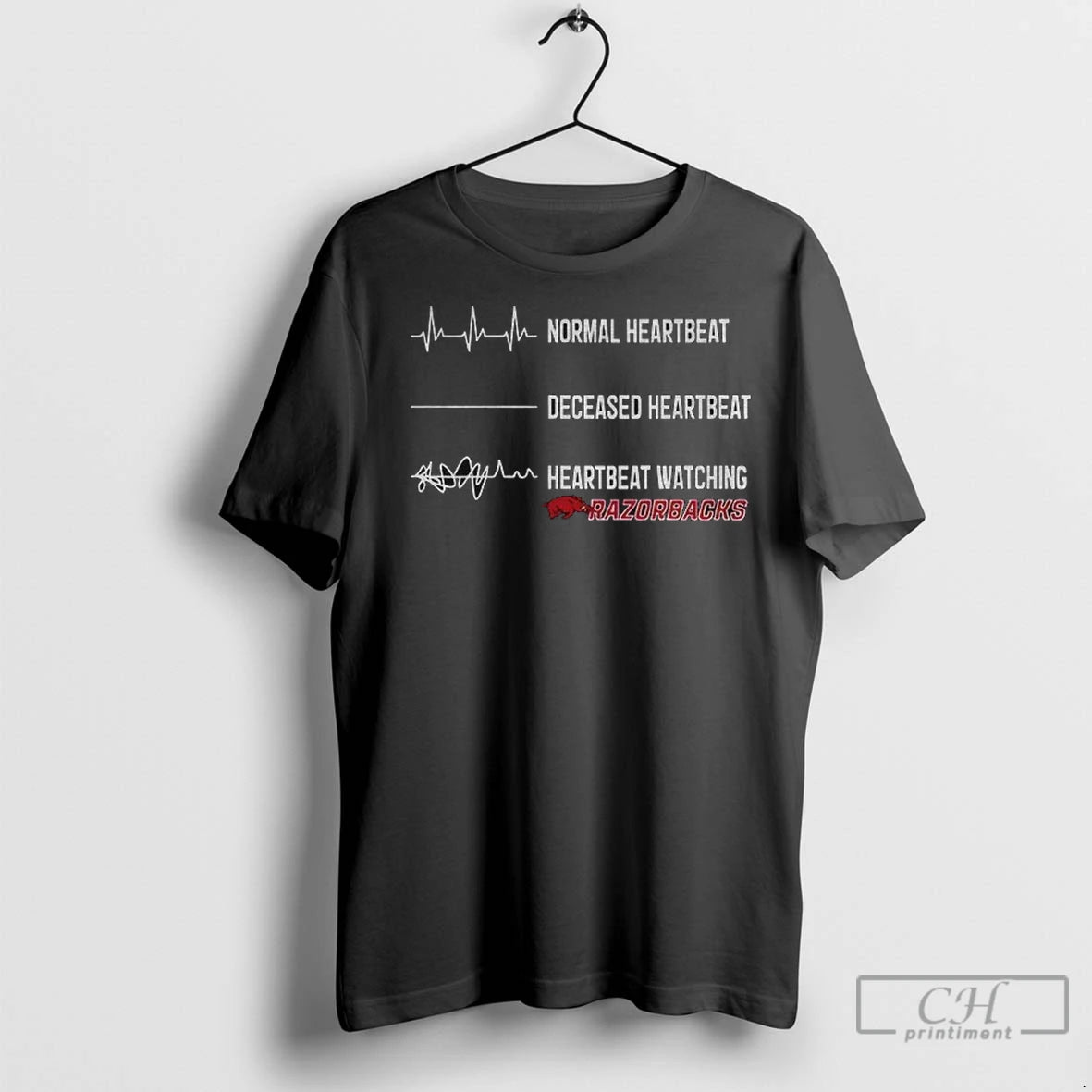 Premium Arkansas Razorbacks Normal Heartbeat Deceased Heartbeat Heartbeat Watching