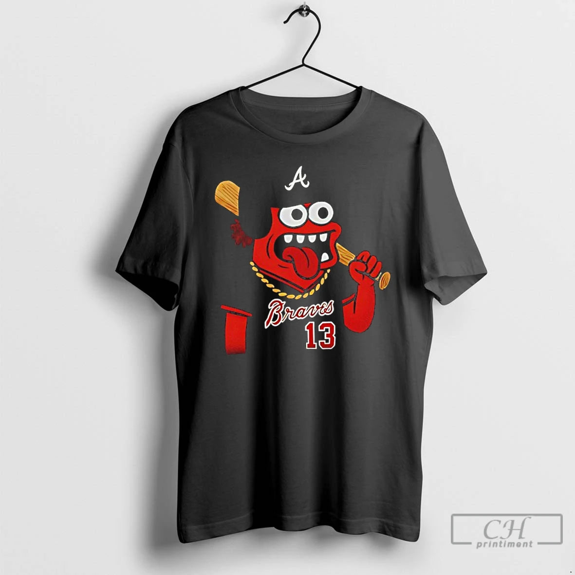 Premium Atlanta Braves Monster Toast Cartoon T-Shirts, Hoodie, Sweatshirt | InkThreadWorks.com