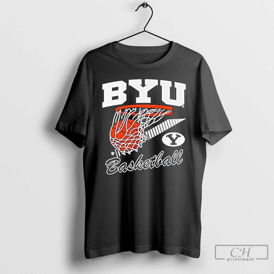 Premium Byu Basketball Retro Swish Logo T-Shirts, Hoodie, Sweatshirt | InkThreadWorks.com