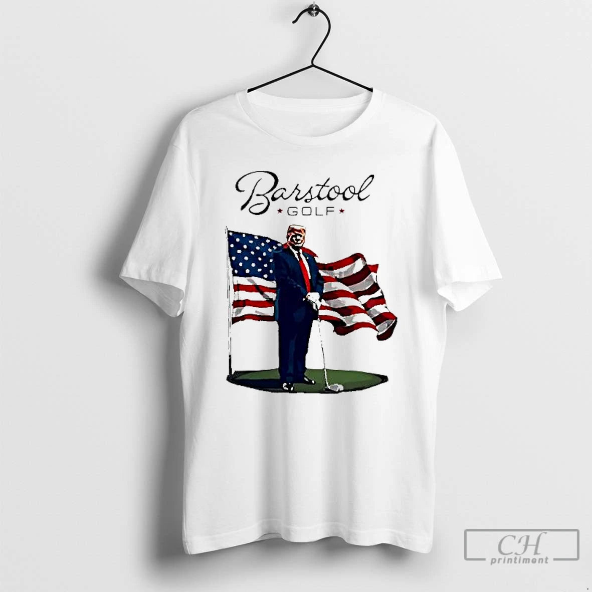 Premium Barstool Golf Trump America Flag T-Shirts, Hoodie, Sweatshirt | InkThreadWorks.com