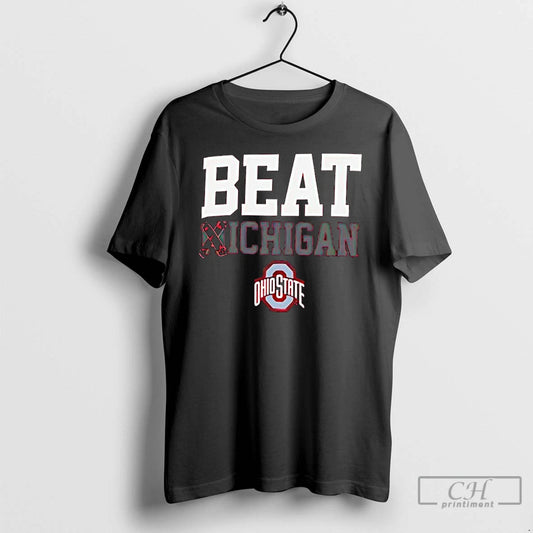 Premium Beat Xichigan With Ohio State Logo T-Shirts, Hoodie, Sweatshirt | InkThreadWorks.com