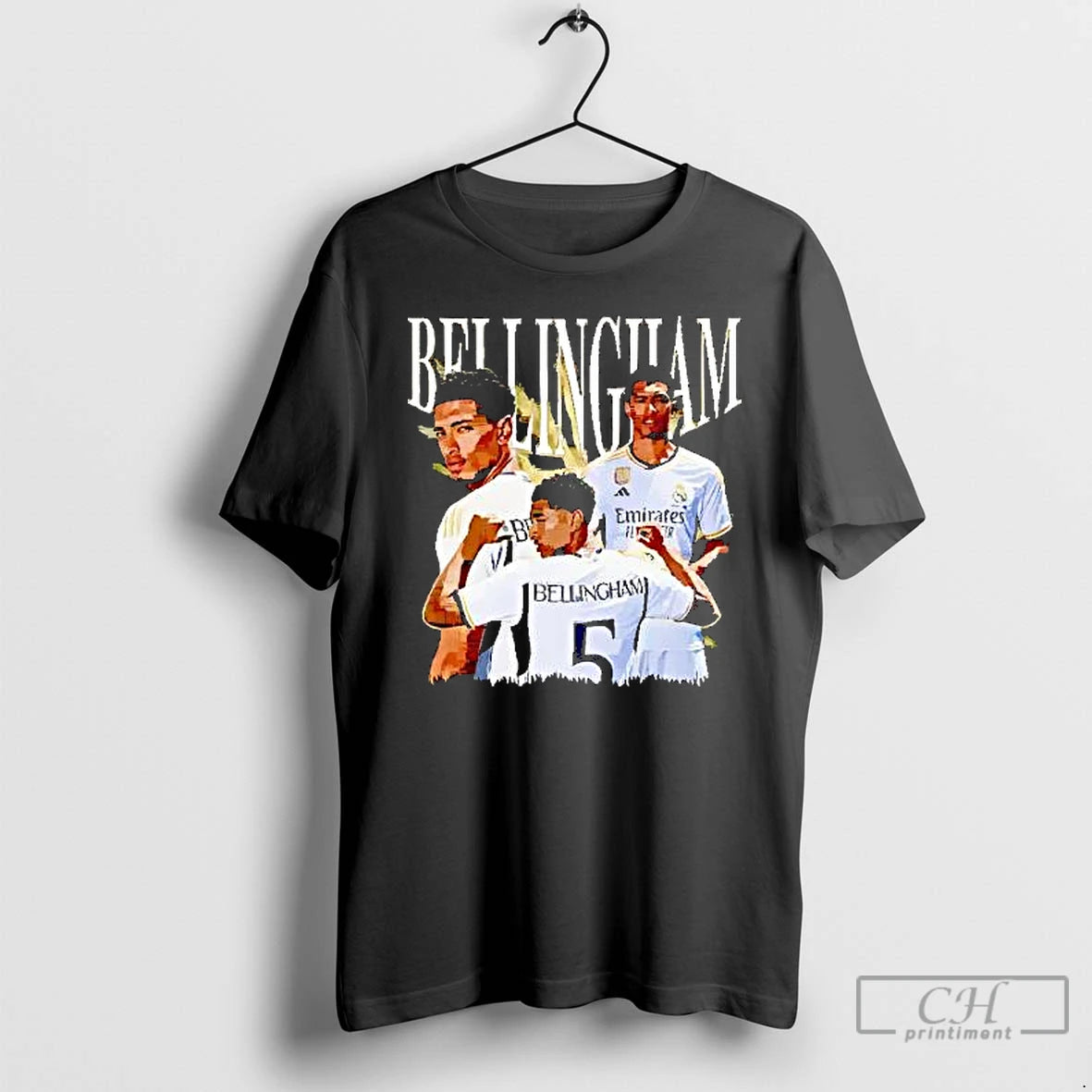 Premium Bellingham Number 5 Real Madrid Graphic T-Shirts, Hoodie, Sweatshirt | InkThreadWorks.com