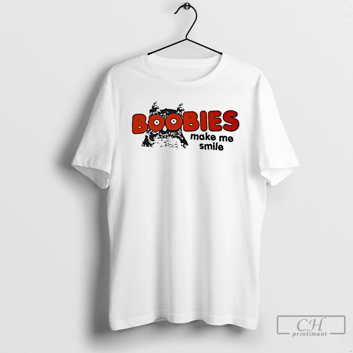 Premium Boobies Make Me Smile Vintage T-Shirts, Hoodie, Sweatshirt | InkThreadWorks.com