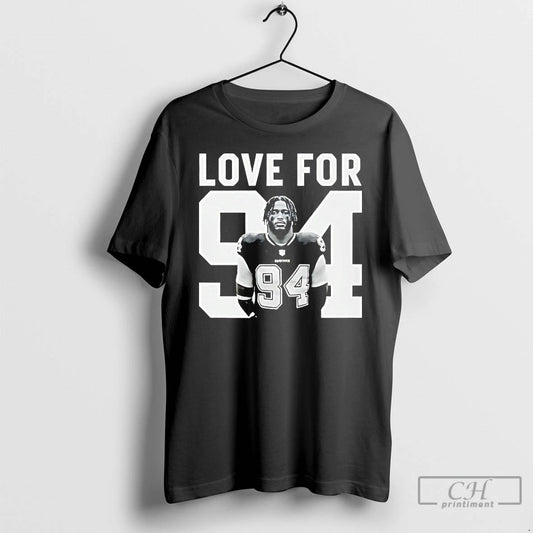 Premium Brandon Aubrey Love For 94 T-Shirts, Hoodie, Sweatshirt | InkThreadWorks.com