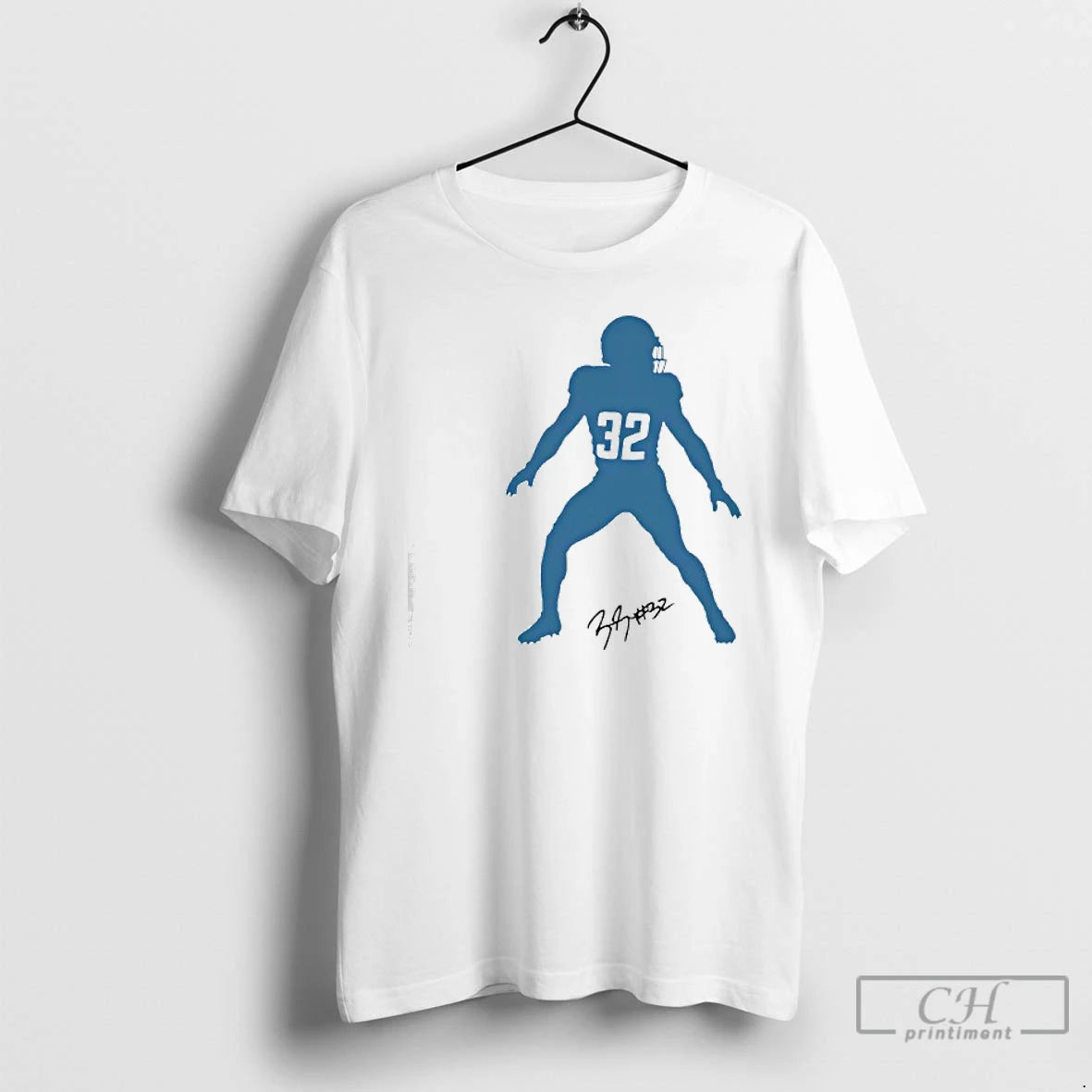 Premium Brian Branch Silhouette Signature T-Shirts, Hoodie, Sweatshirt | InkThreadWorks.com