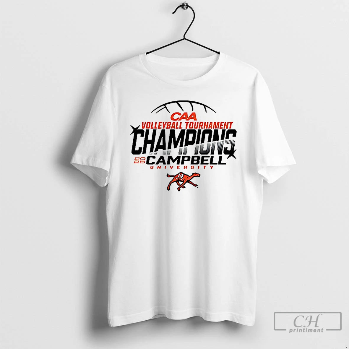 Premium Campbell Volleyball Caa Champions University 2025 T-Shirts, Hoodie, Sweatshirt | InkThreadWorks.com