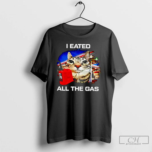 Premium Cat I Eated All The Gas Ornaments T-Shirts, Hoodie, Sweatshirt | InkThreadWorks.com