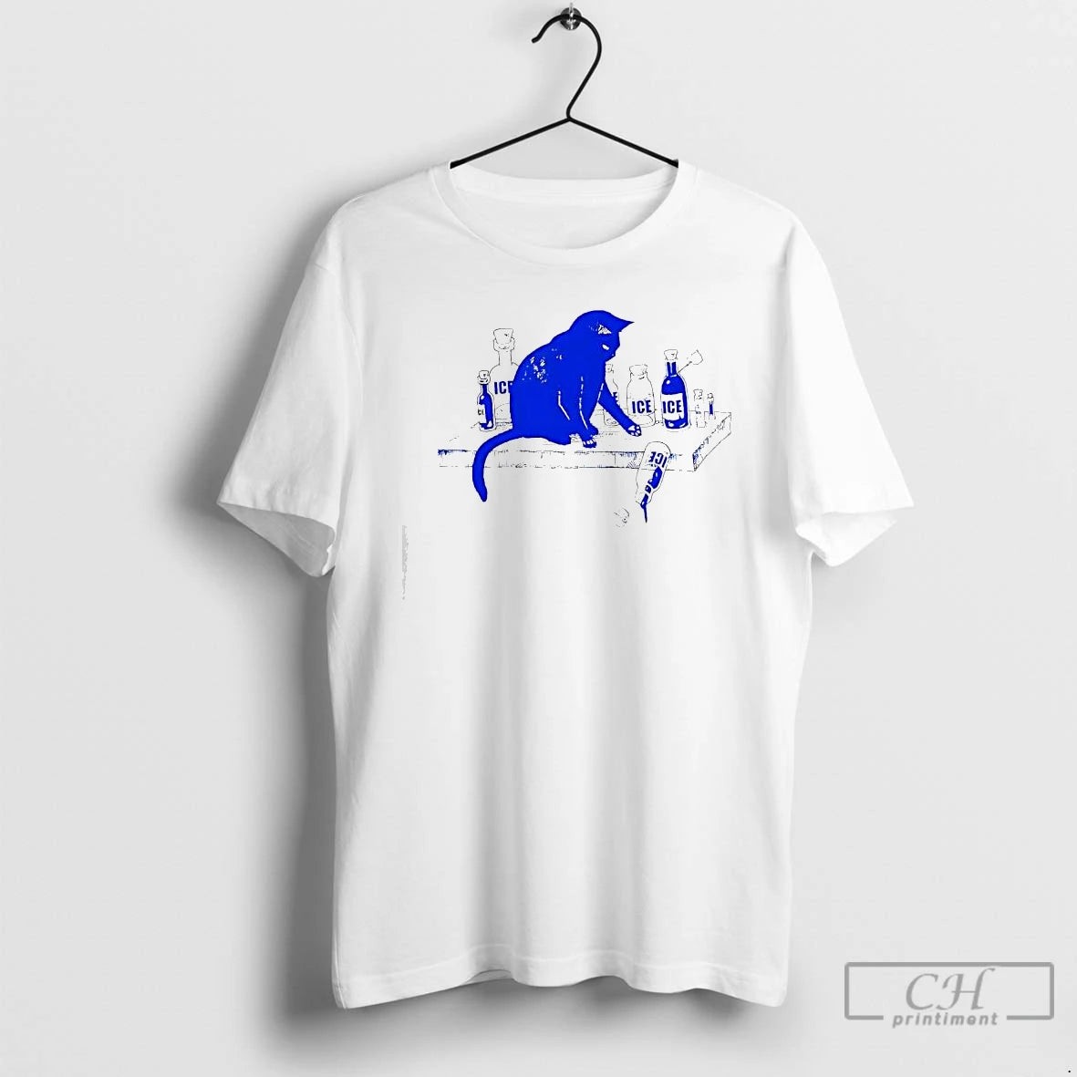 Premium Cat With Ice Bottles Graphic T-Shirts, Hoodie, Sweatshirt | InkThreadWorks.com