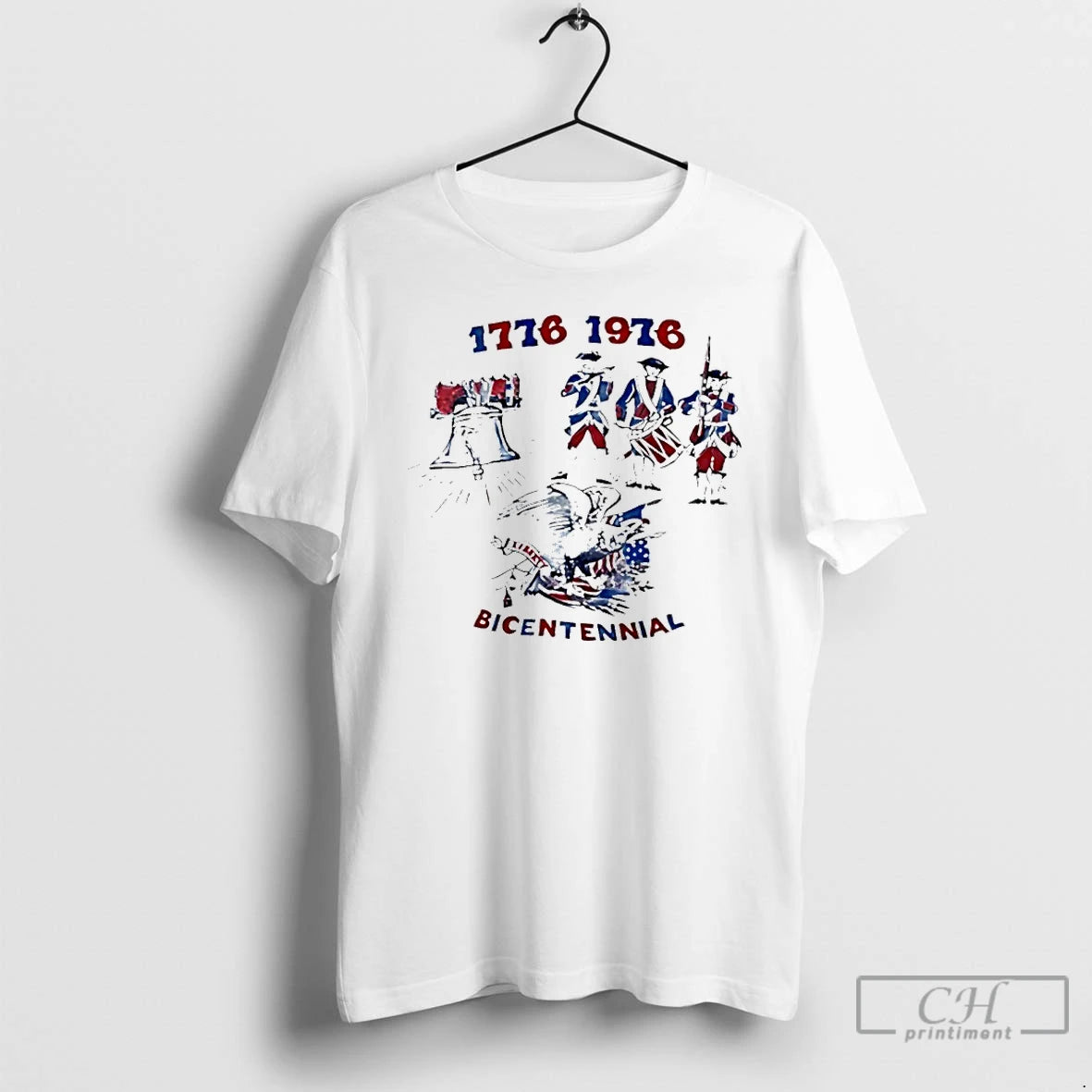 Premium Celebrating The 1976 Us Bicentennial T-Shirts, Hoodie, Sweatshirt | InkThreadWorks.com