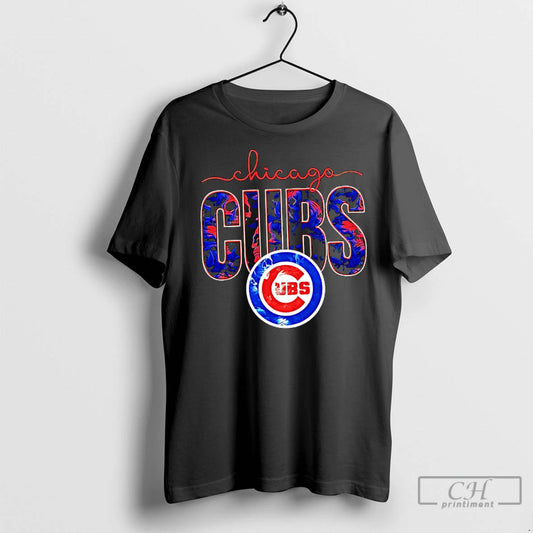 Premium Chicago Cubs Skulls Floral Graphic Baseball
