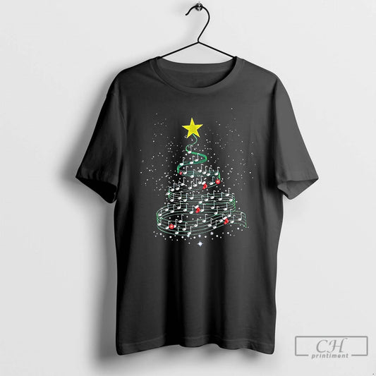 Premium Christmas Tree Music Lover Merry Xmas 2025 T-Shirts, Hoodie, Sweatshirt | InkThreadWorks.com