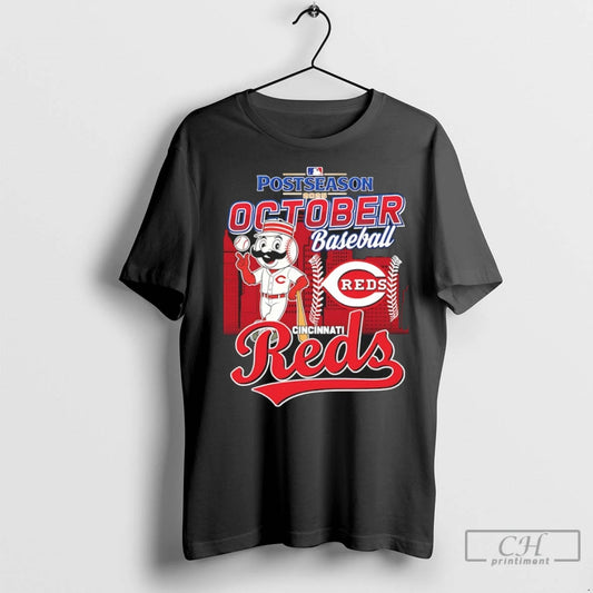 Premium Cincinnati Reds October Baseball 2025 Postseason Mascot