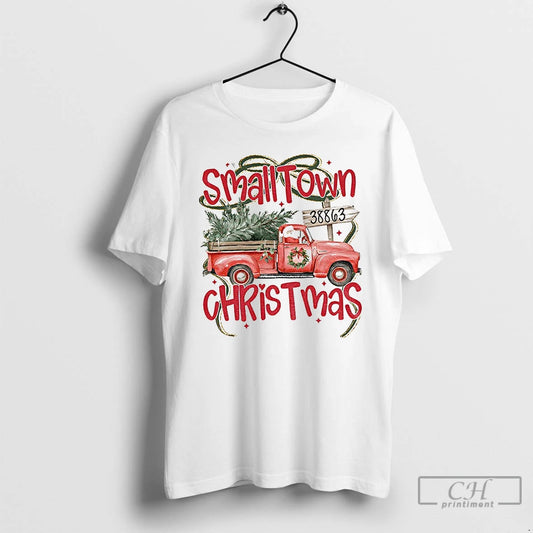 Premium Coquette Christmas Tree Truck Small Town Christmas 2025 T-Shirts, Hoodie, Sweatshirt | InkThreadWorks.com