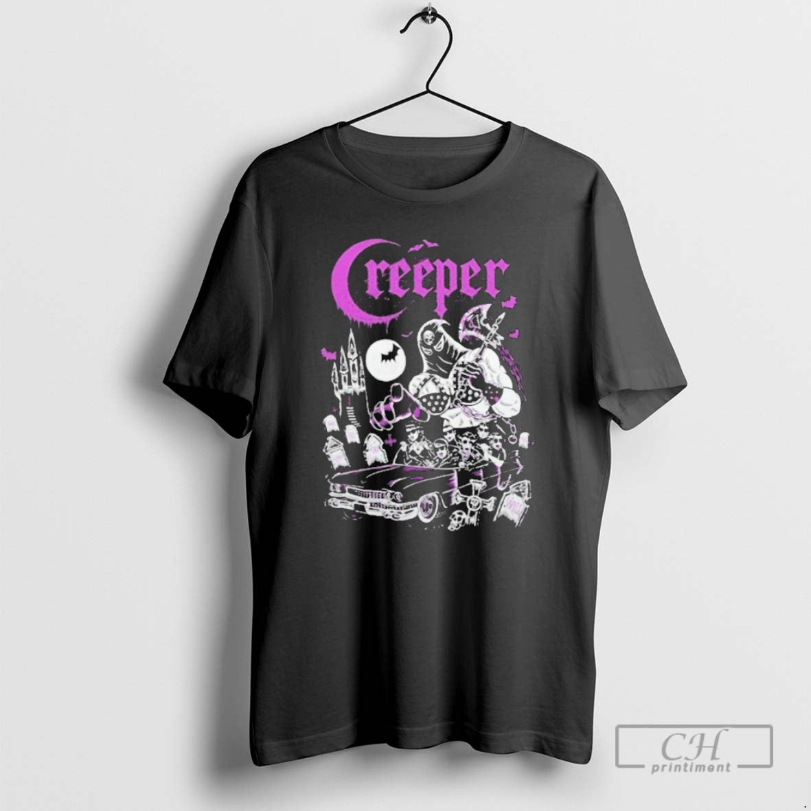 Premium Creeper Mistress Of Death Car Shirt Sweater Hoodie, Sweatshirt | InkThreadWorks.com
