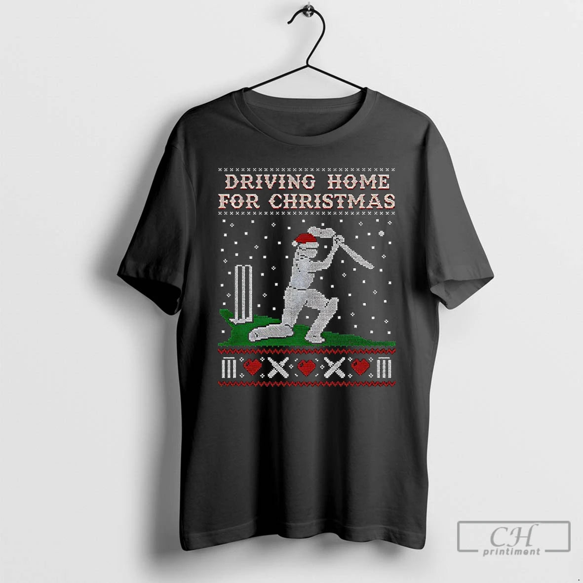 Premium Cricket Driving Home For Christmas T-Shirts, Hoodie, Sweatshirt | InkThreadWorks.com