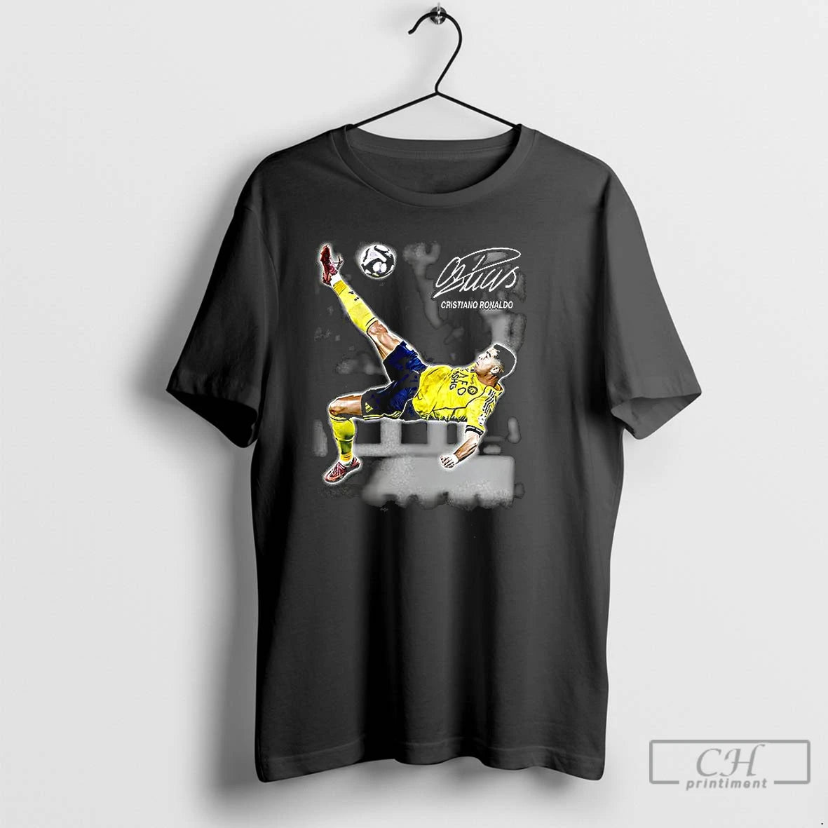 Premium Cristiano Ronaldo Bicycle Kick 2025 Signature T-Shirts, Hoodie, Sweatshirt | InkThreadWorks.com