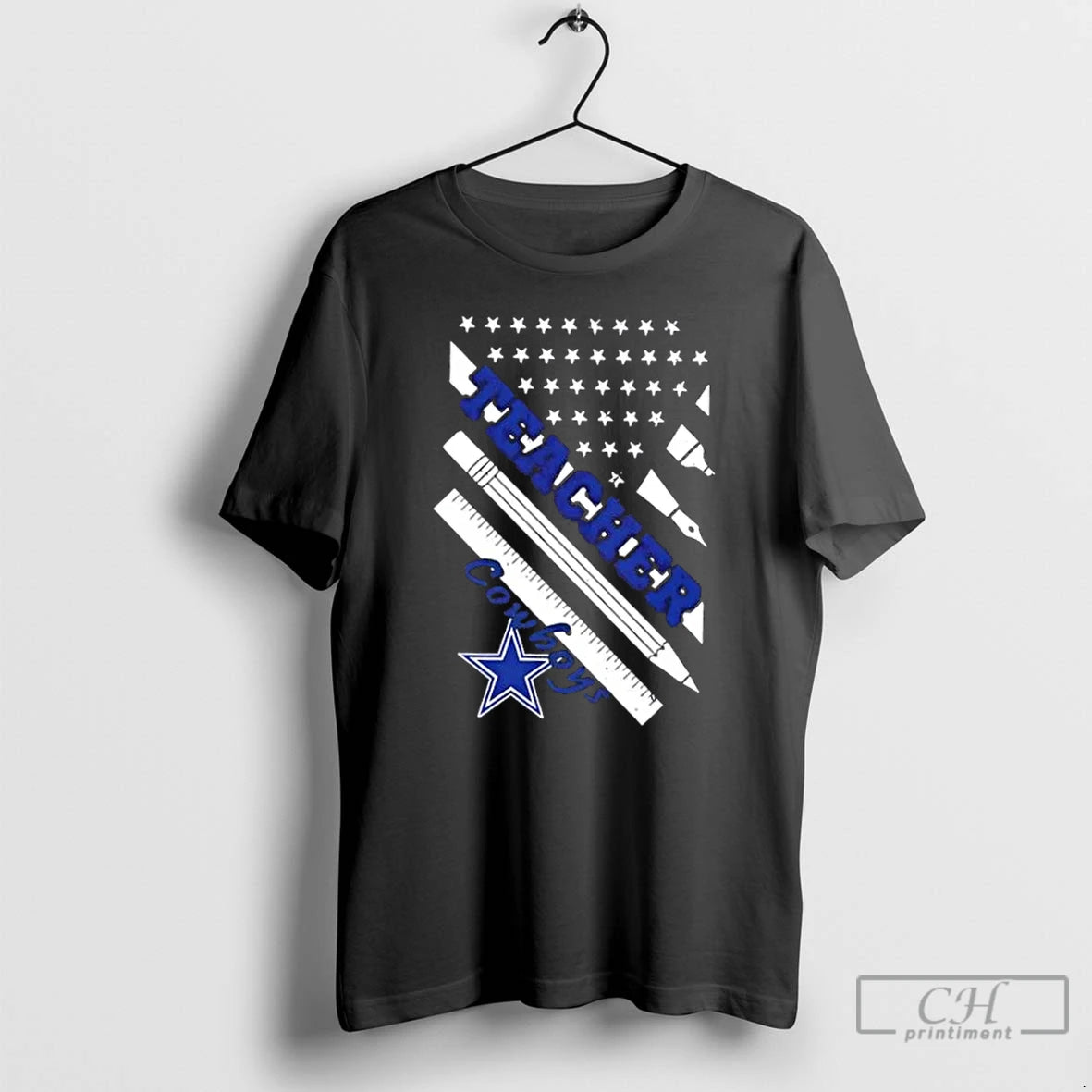 Premium Dallas Cowboys Football X Teacher American Flag T-Shirts, Hoodie, Sweatshirt | InkThreadWorks.com