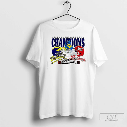 Premium Delaware Blue Hens Vs Louisiana Ragin Cajuns Victory 2025 68 Ventures Bowl Held In T-Shirts, Hoodie, Sweatshirt