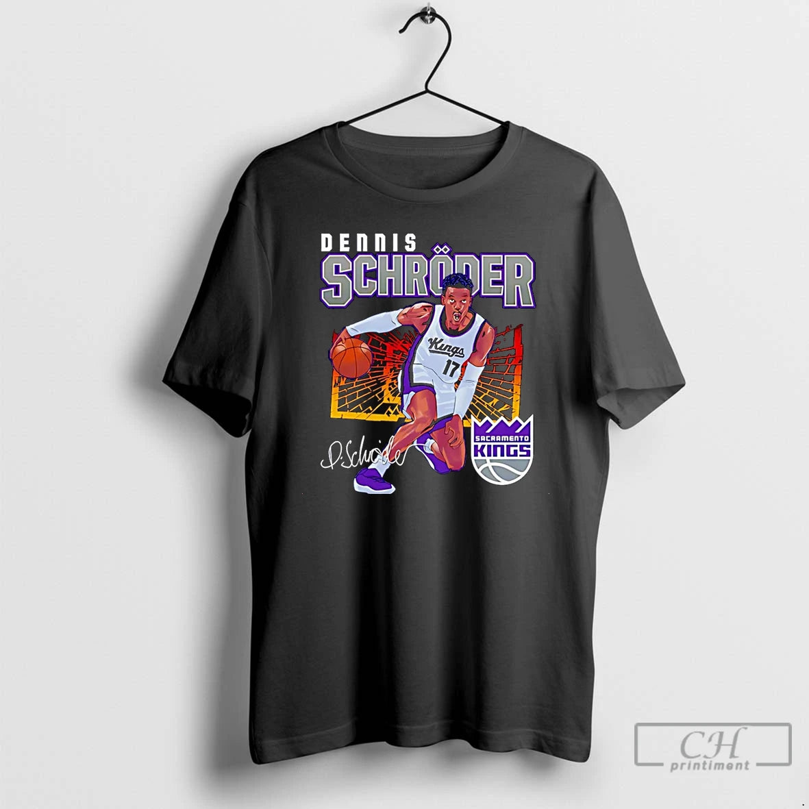 Premium Dennis Schroder Sacramento Kings Shattered Flag Signature Christmas T-Shirts, Hoodie, Sweatshirt | InkThreadWorks.com