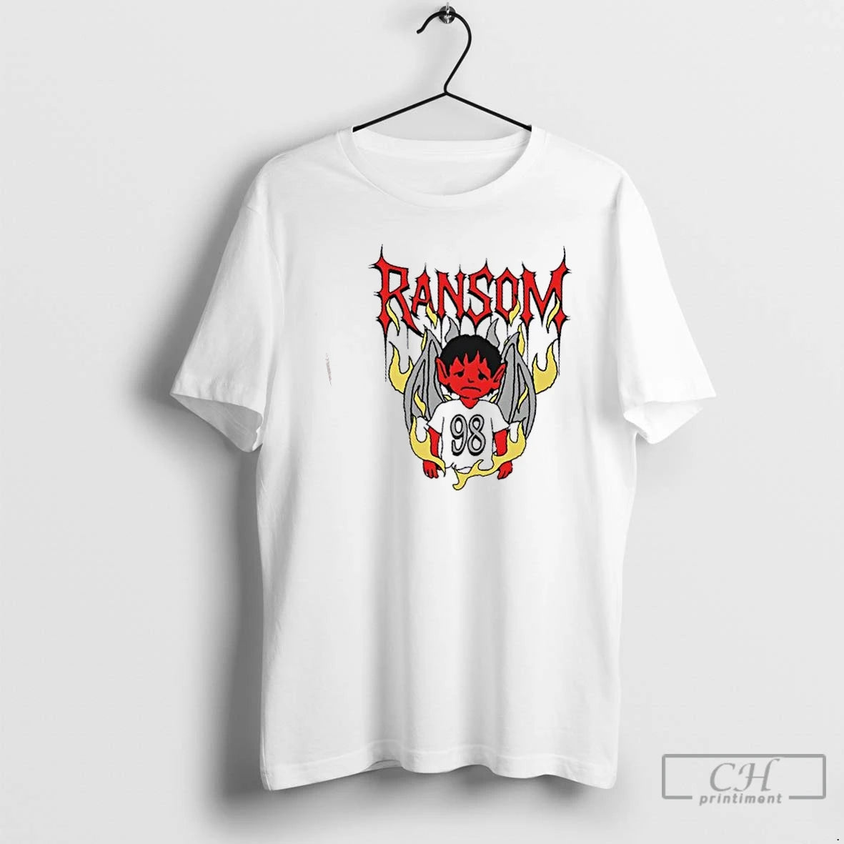 Premium Devil Boy 98 Caricature T-Shirts, Hoodie, Sweatshirt | InkThreadWorks.com
