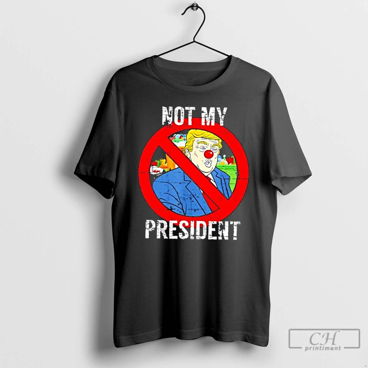 Premium Donald Trump Not My President Anti Trump Clown Nose T-Shirts, Hoodie, Sweatshirt | InkThreadWorks.com
