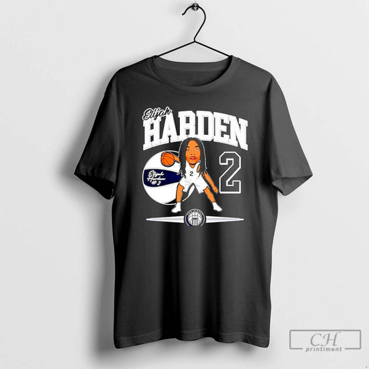 Premium Elijah Harden Marietta Basketball Caricature 25 26 Christmas T-Shirts, Hoodie, Sweatshirt | InkThreadWorks.com