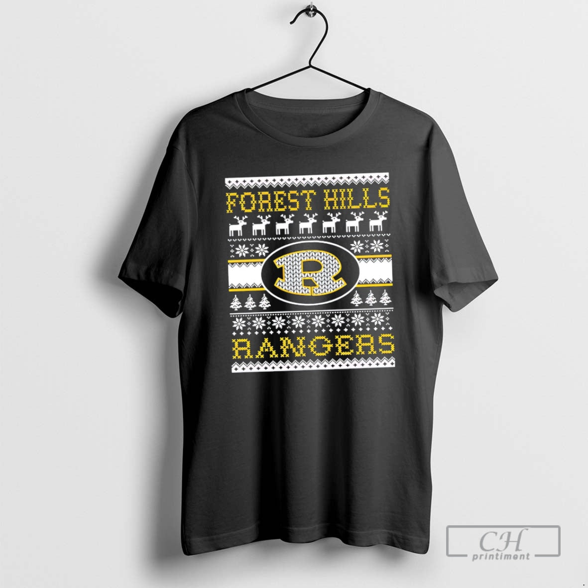 Premium Forest Hills Spirit Club Rangers Ugly Christmas Shirt Sweater Hoodie, Sweatshirt | InkThreadWorks.com