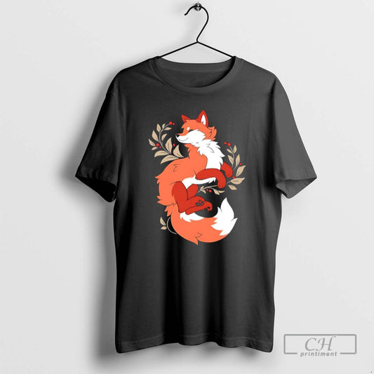 Premium Fox Red Cartoon Style Shirt Sweater Hoodie, Sweatshirt | InkThreadWorks.com