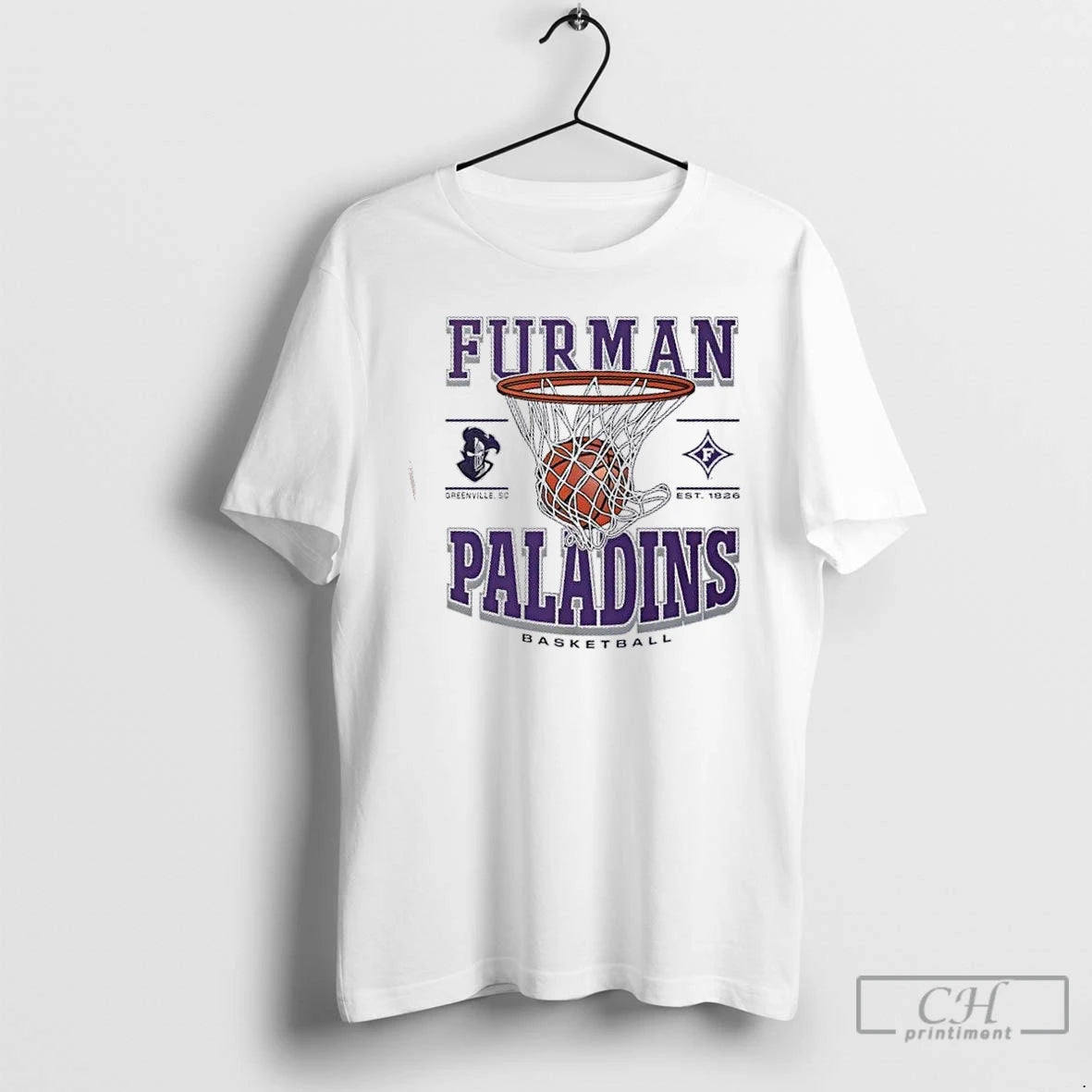 Premium Furman Paladins Basketball Game Time Greenville Sc Est 1826 T-Shirts, Hoodie, Sweatshirt | InkThreadWorks.com